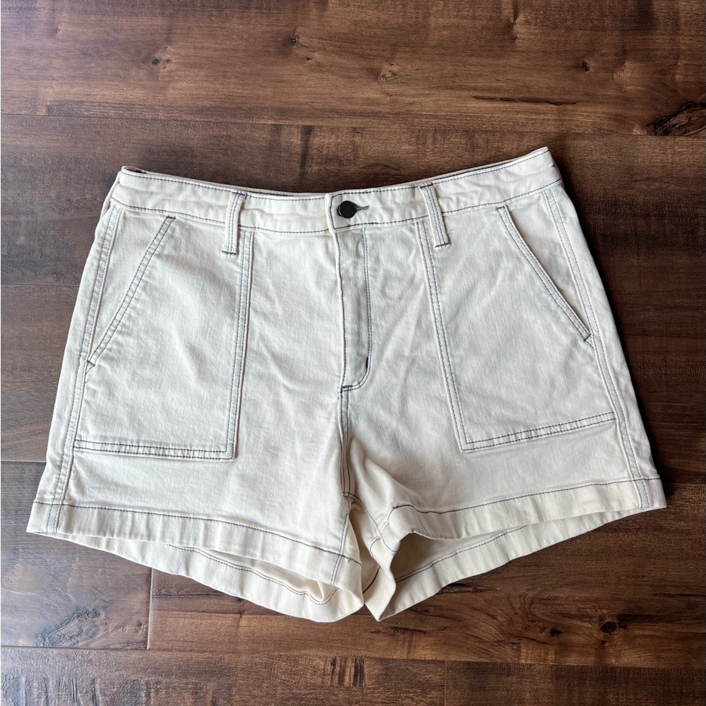 💛 Buy Two, Get One 💛 Cream Denim Shorts